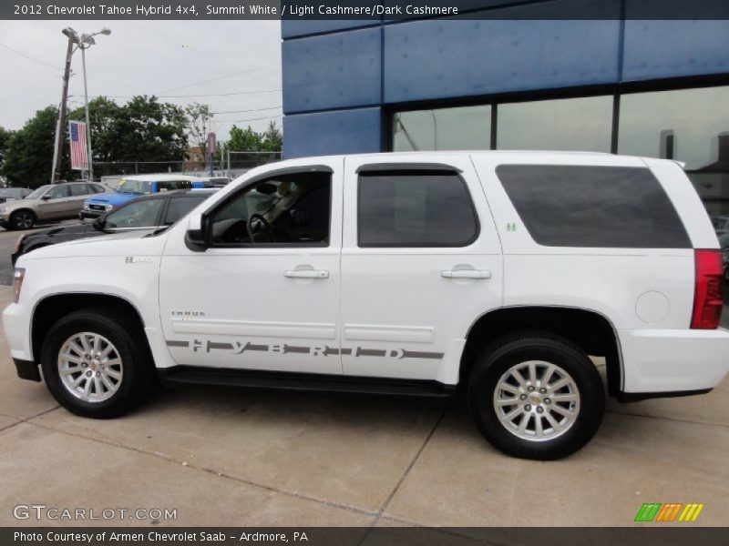 Summit White / Light Cashmere/Dark Cashmere 2012 Chevrolet Tahoe Hybrid 4x4