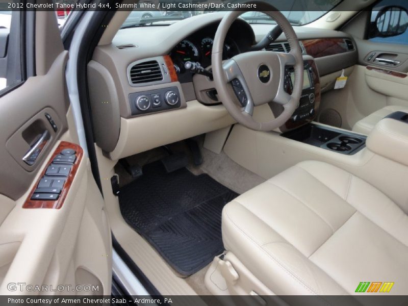  2012 Tahoe Hybrid 4x4 Light Cashmere/Dark Cashmere Interior