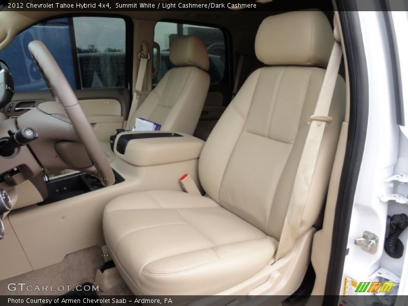 Front Seat of 2012 Tahoe Hybrid 4x4