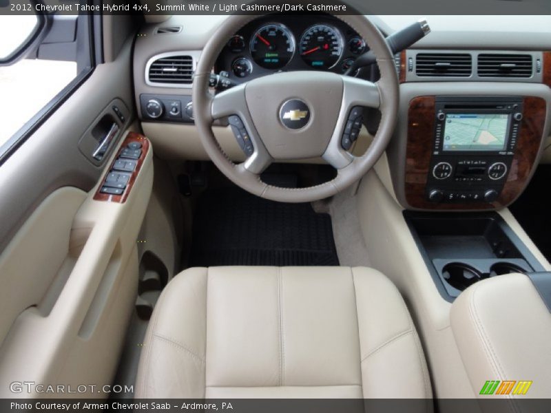  2012 Tahoe Hybrid 4x4 Light Cashmere/Dark Cashmere Interior