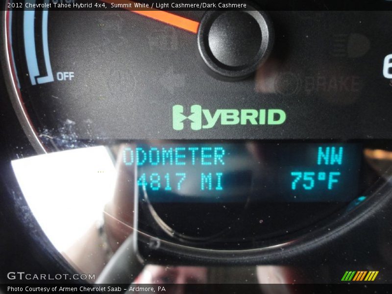 Summit White / Light Cashmere/Dark Cashmere 2012 Chevrolet Tahoe Hybrid 4x4