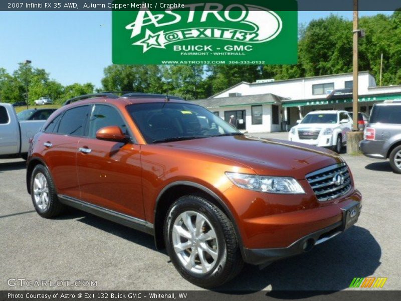 Autumn Copper Metallic / Graphite 2007 Infiniti FX 35 AWD