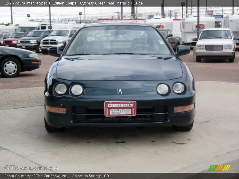 Cypress Green Pearl Metallic / Beige 1996 Acura Integra Special Edition Coupe