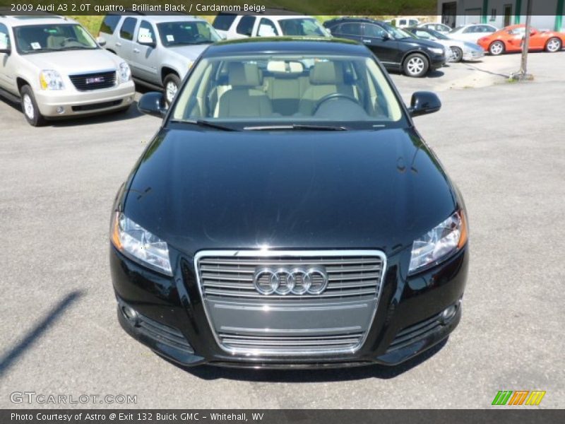 Brilliant Black / Cardamom Beige 2009 Audi A3 2.0T quattro