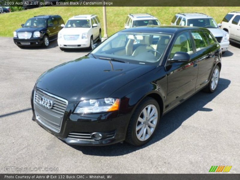 Brilliant Black / Cardamom Beige 2009 Audi A3 2.0T quattro