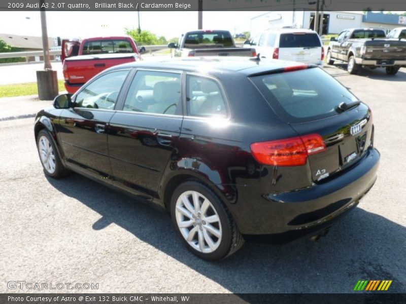 Brilliant Black / Cardamom Beige 2009 Audi A3 2.0T quattro