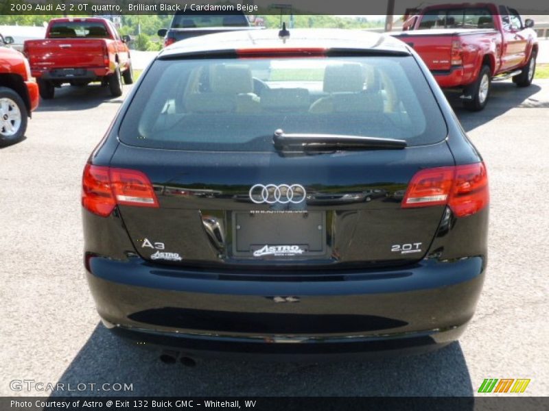 Brilliant Black / Cardamom Beige 2009 Audi A3 2.0T quattro