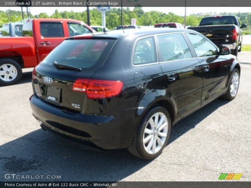 Brilliant Black / Cardamom Beige 2009 Audi A3 2.0T quattro