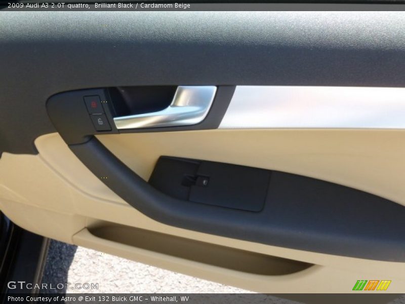 Brilliant Black / Cardamom Beige 2009 Audi A3 2.0T quattro