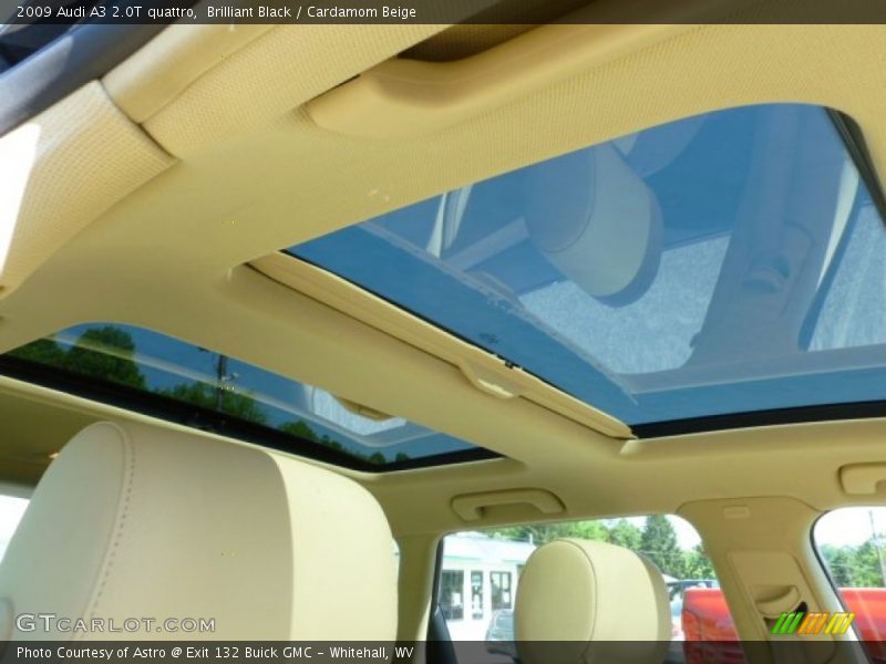 Brilliant Black / Cardamom Beige 2009 Audi A3 2.0T quattro