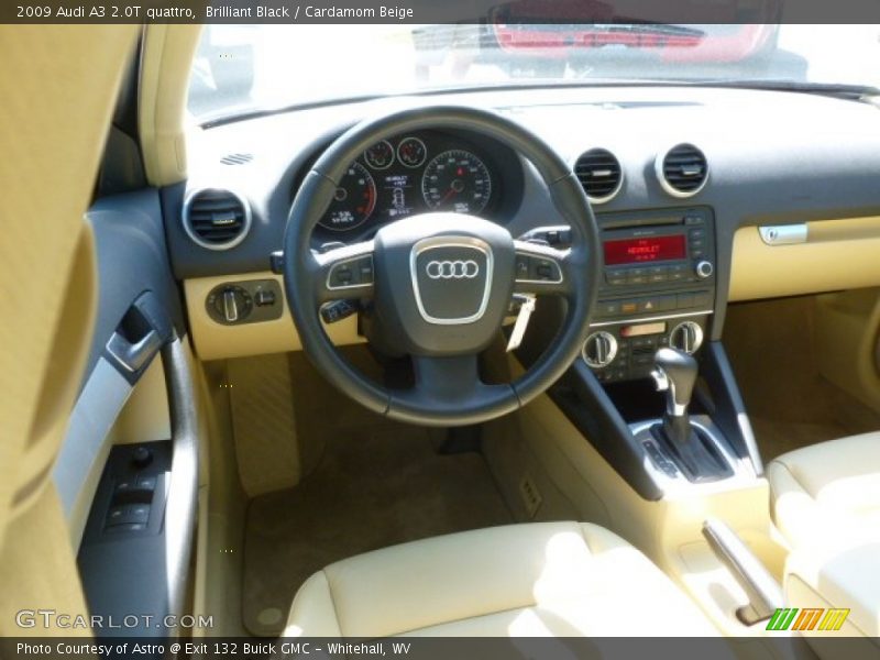 Brilliant Black / Cardamom Beige 2009 Audi A3 2.0T quattro