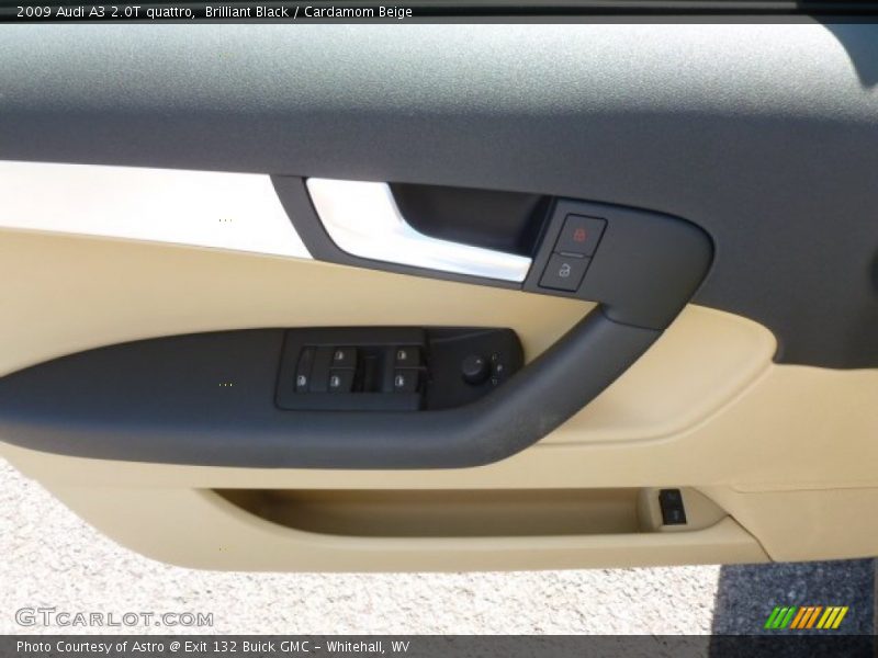 Brilliant Black / Cardamom Beige 2009 Audi A3 2.0T quattro