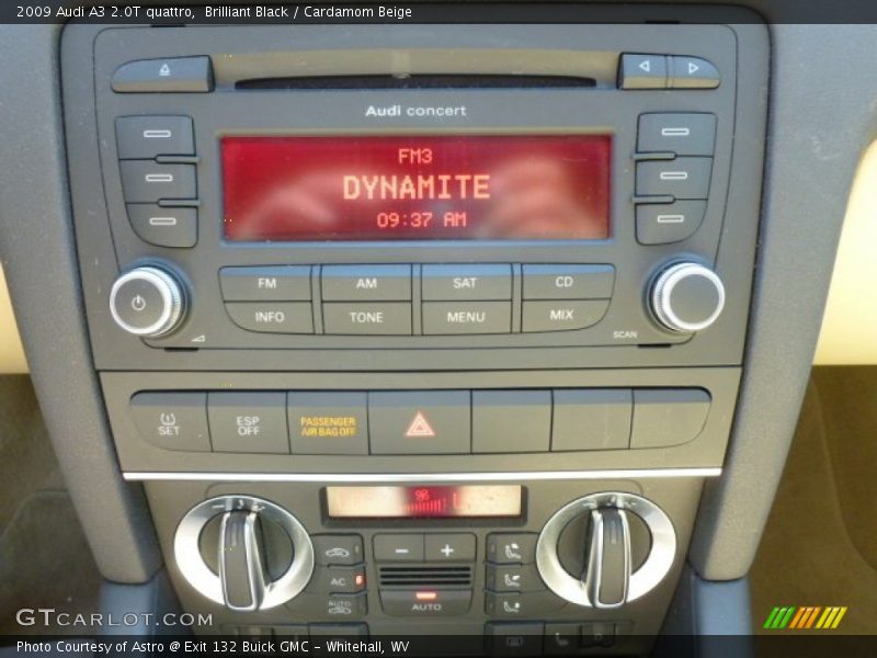 Brilliant Black / Cardamom Beige 2009 Audi A3 2.0T quattro