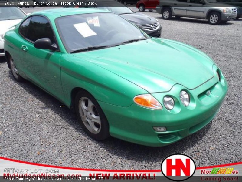 Tropic Green / Black 2000 Hyundai Tiburon Coupe