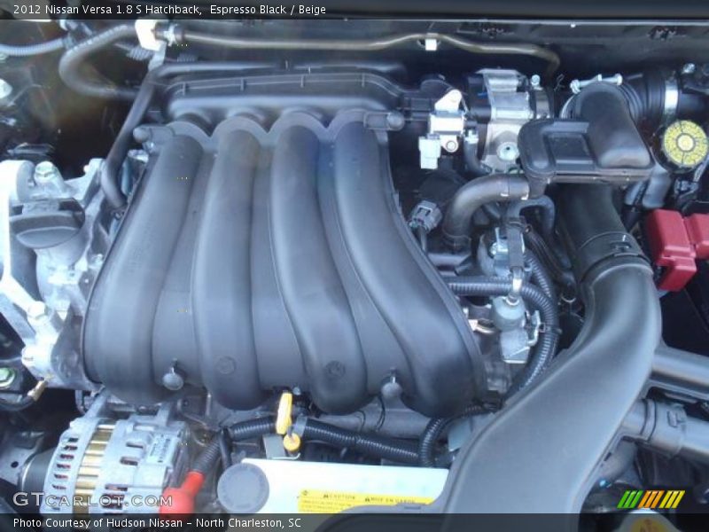 Espresso Black / Beige 2012 Nissan Versa 1.8 S Hatchback