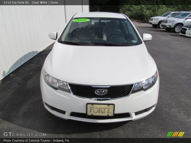 Clear White / Stone 2010 Kia Forte EX