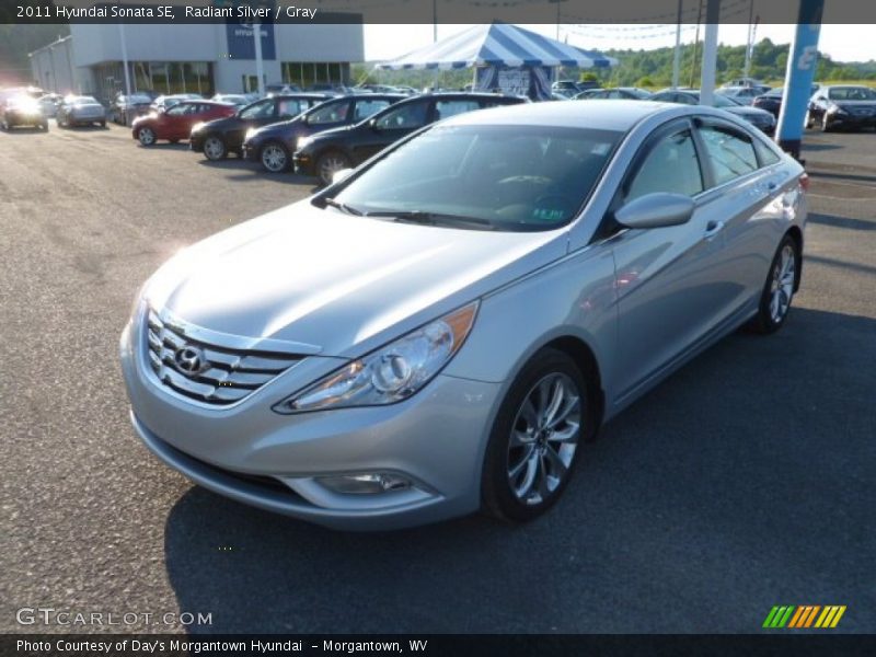 Radiant Silver / Gray 2011 Hyundai Sonata SE