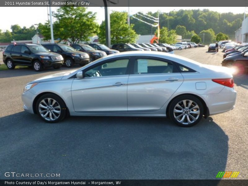 Radiant Silver / Gray 2011 Hyundai Sonata SE