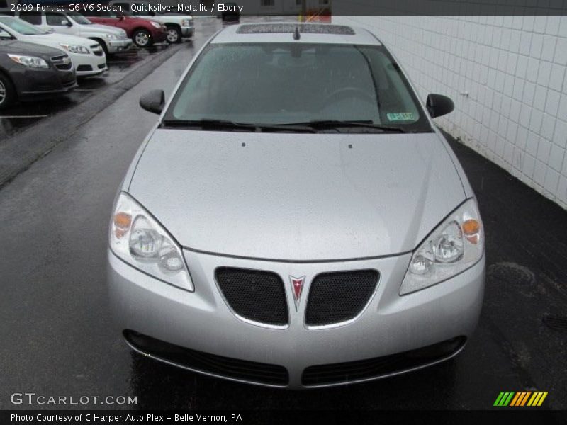 Quicksilver Metallic / Ebony 2009 Pontiac G6 V6 Sedan