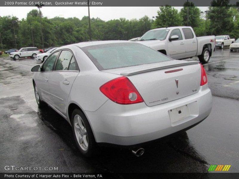 Quicksilver Metallic / Ebony 2009 Pontiac G6 V6 Sedan