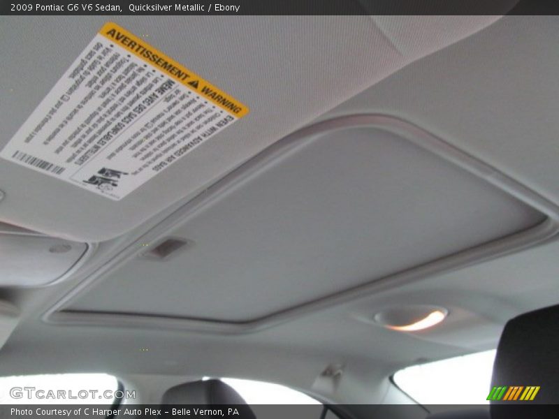 Sunroof of 2009 G6 V6 Sedan