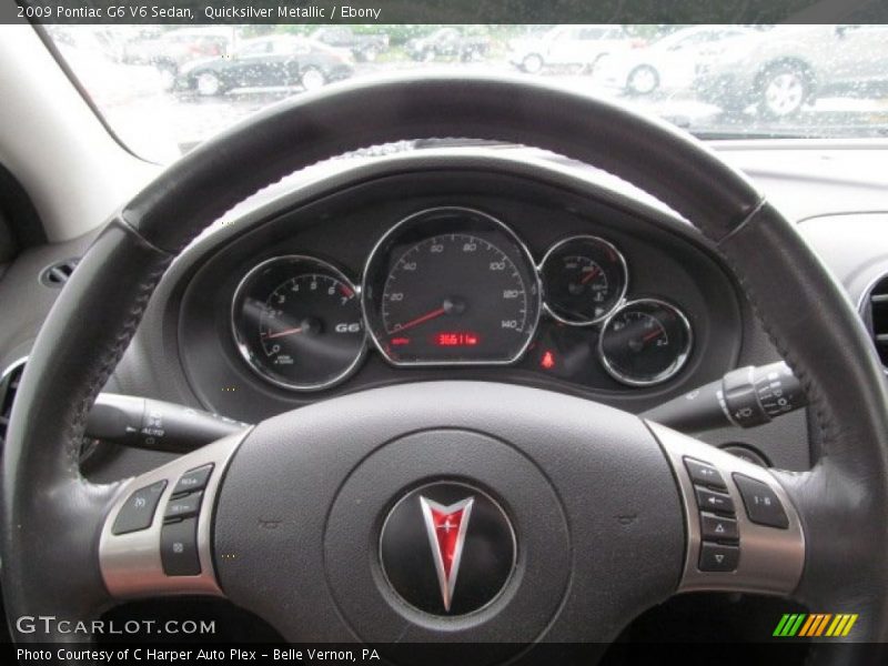 Quicksilver Metallic / Ebony 2009 Pontiac G6 V6 Sedan