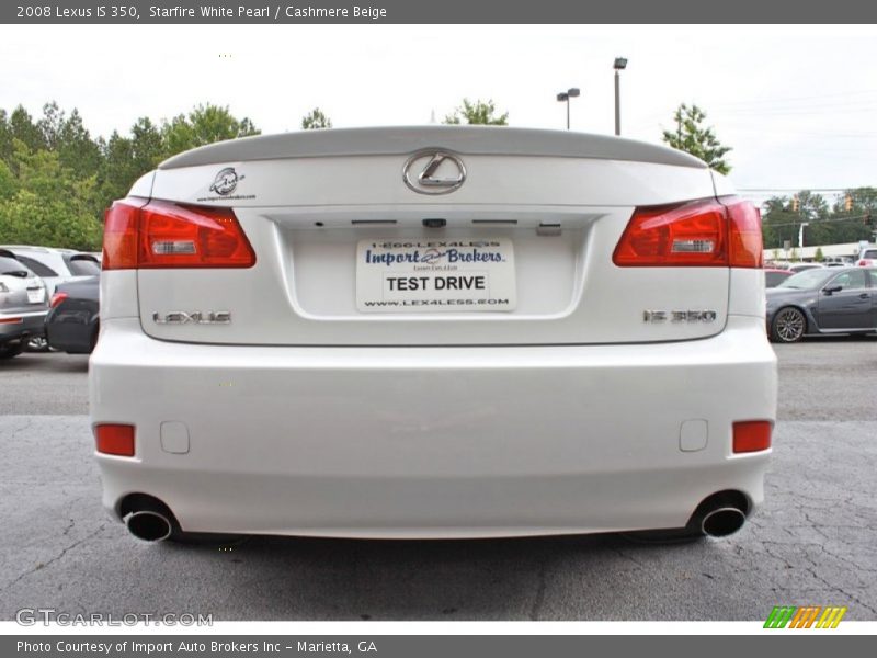 Starfire White Pearl / Cashmere Beige 2008 Lexus IS 350