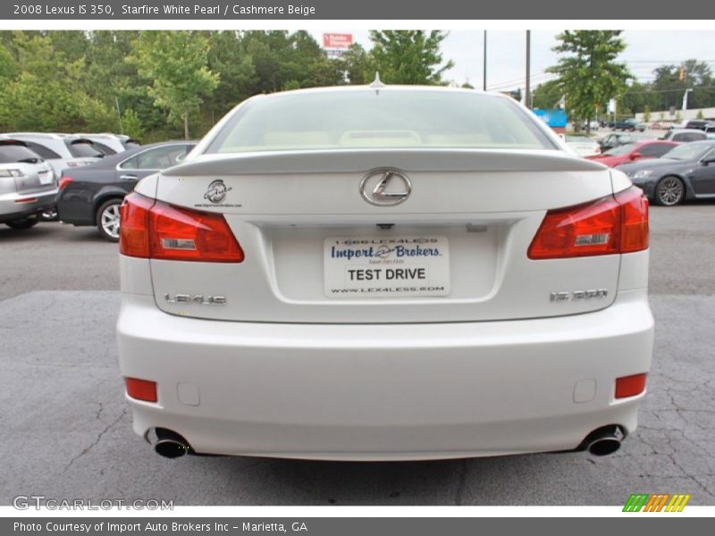 Starfire White Pearl / Cashmere Beige 2008 Lexus IS 350