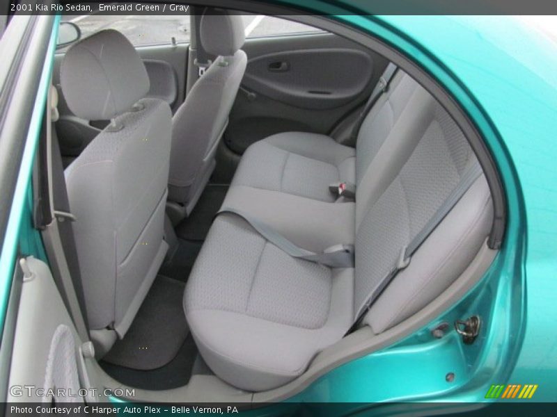 Emerald Green / Gray 2001 Kia Rio Sedan