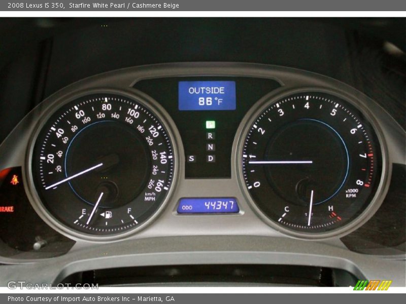 Starfire White Pearl / Cashmere Beige 2008 Lexus IS 350