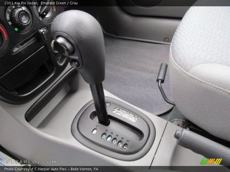 Emerald Green / Gray 2001 Kia Rio Sedan