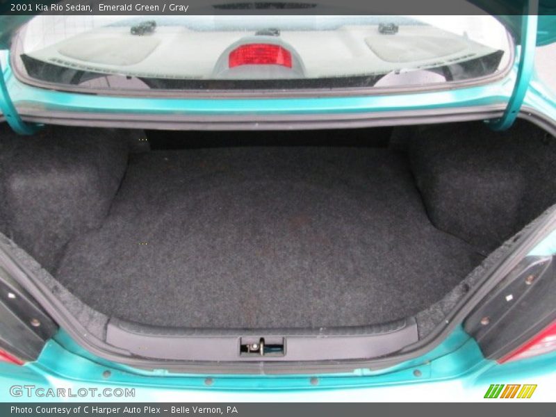 Emerald Green / Gray 2001 Kia Rio Sedan