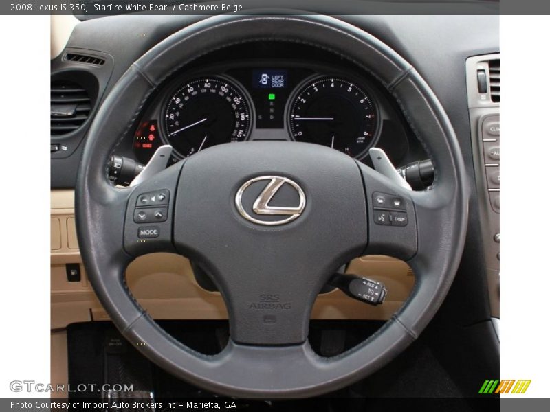Starfire White Pearl / Cashmere Beige 2008 Lexus IS 350