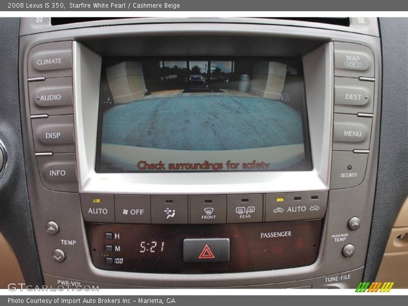 Starfire White Pearl / Cashmere Beige 2008 Lexus IS 350