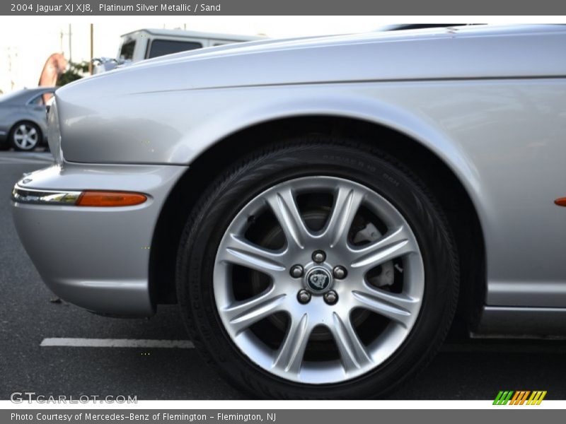 Platinum Silver Metallic / Sand 2004 Jaguar XJ XJ8