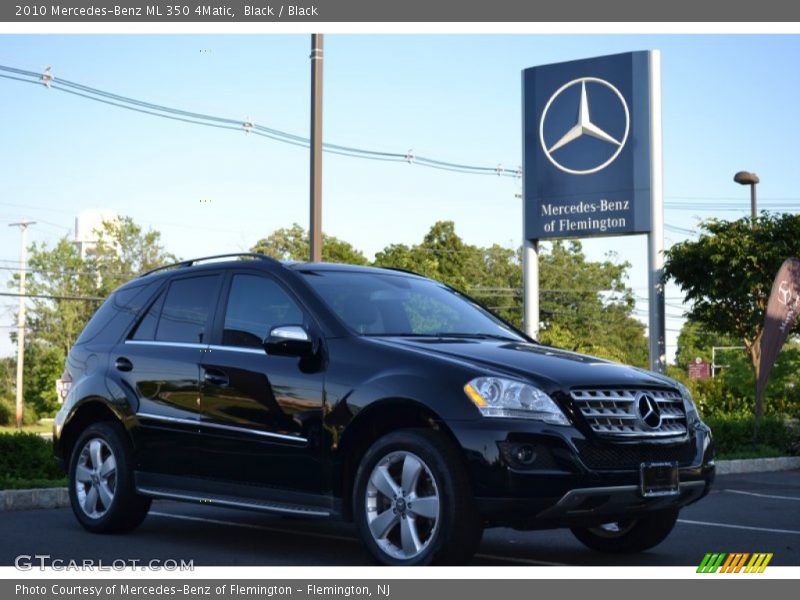 Black / Black 2010 Mercedes-Benz ML 350 4Matic