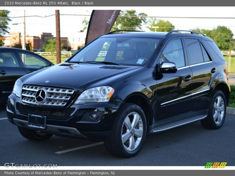 Black / Black 2010 Mercedes-Benz ML 350 4Matic
