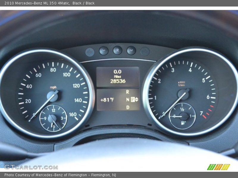Black / Black 2010 Mercedes-Benz ML 350 4Matic