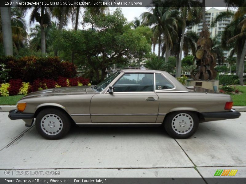  1987 SL Class 560 SL Roadster Light Beige Metallic