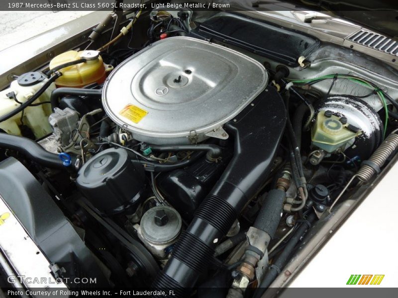  1987 SL Class 560 SL Roadster Engine - 5.6 Liter SOHC 16-Valve V8