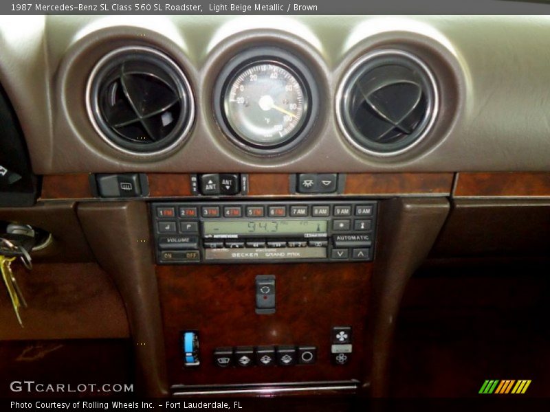Controls of 1987 SL Class 560 SL Roadster