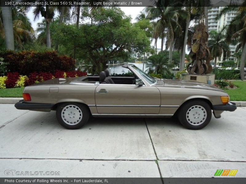  1987 SL Class 560 SL Roadster Light Beige Metallic