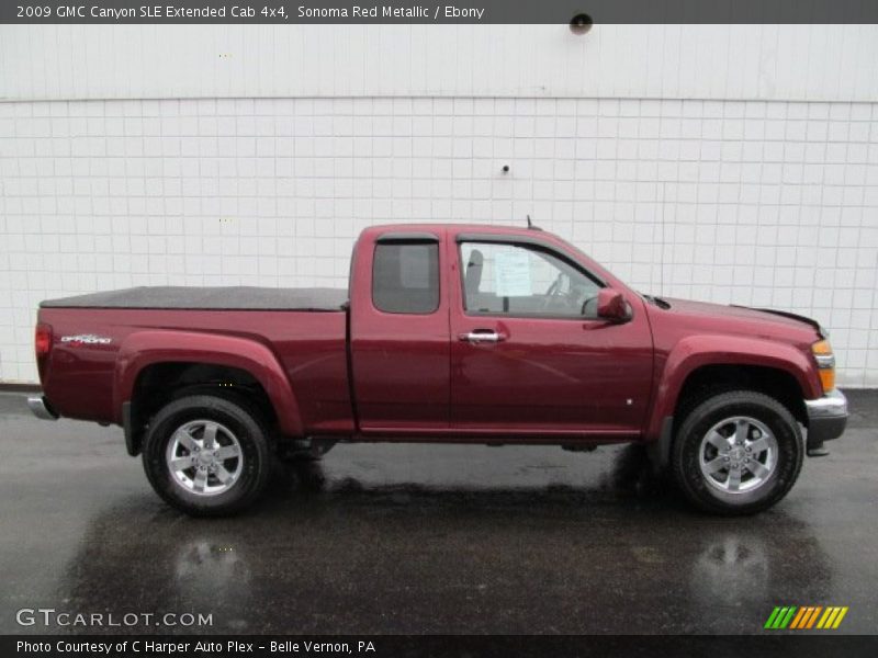 Sonoma Red Metallic / Ebony 2009 GMC Canyon SLE Extended Cab 4x4