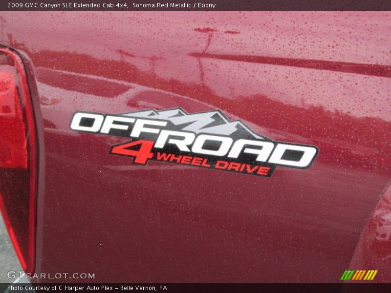 Sonoma Red Metallic / Ebony 2009 GMC Canyon SLE Extended Cab 4x4