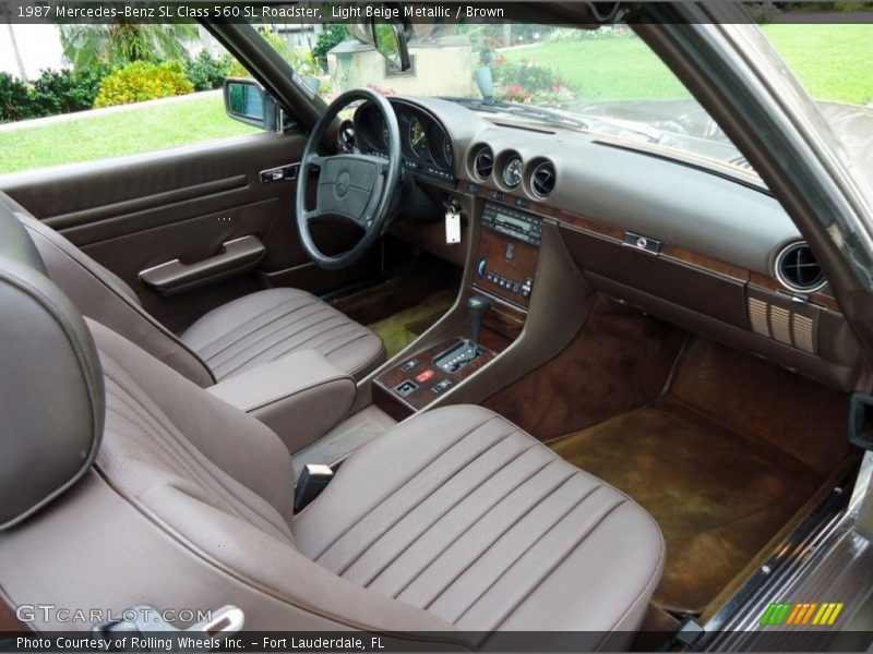  1987 SL Class 560 SL Roadster Brown Interior