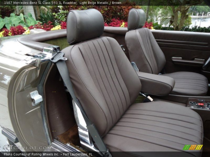  1987 SL Class 560 SL Roadster Brown Interior