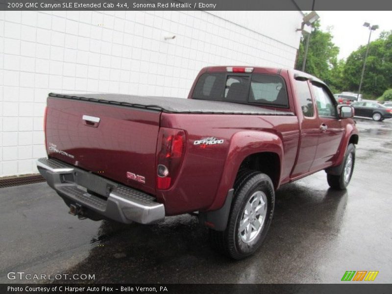 Sonoma Red Metallic / Ebony 2009 GMC Canyon SLE Extended Cab 4x4