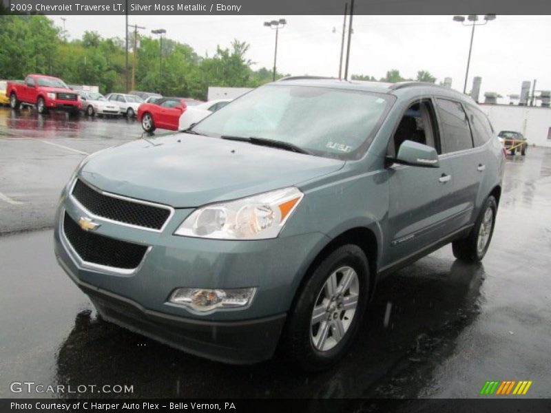 Silver Moss Metallic / Ebony 2009 Chevrolet Traverse LT