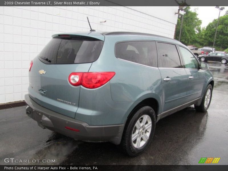 Silver Moss Metallic / Ebony 2009 Chevrolet Traverse LT