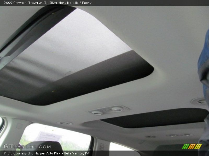 Silver Moss Metallic / Ebony 2009 Chevrolet Traverse LT